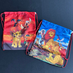 90's Disney set (2) Lion King Drawstring Bags